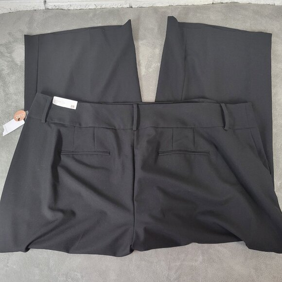 Lane Bryant Womens Pants 28 Plus Black Wide Leg Stretch High Rise BLA94E - Picture 5 of 10